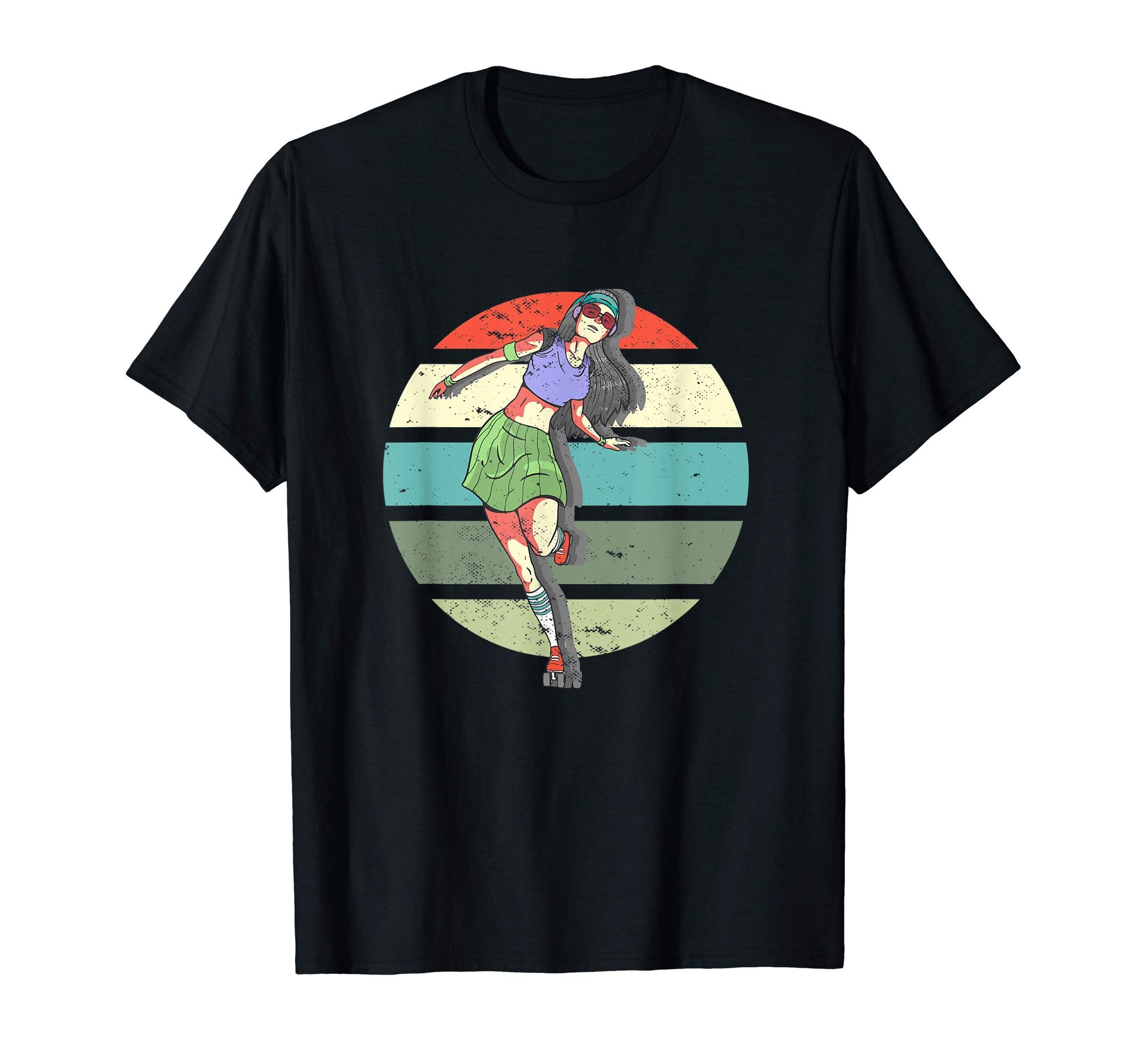 Roller Skating 70S 80S Gift I Roller T-Shirt - Custom Art Print Men Women - T-Shirt, Sweatshirt, Hoodie