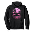 Flamingo Beach Sunset Surf Surfer Hoodie - Trendy Graphic for Adults - T-Shirt, Sweatshirt, Hoodie