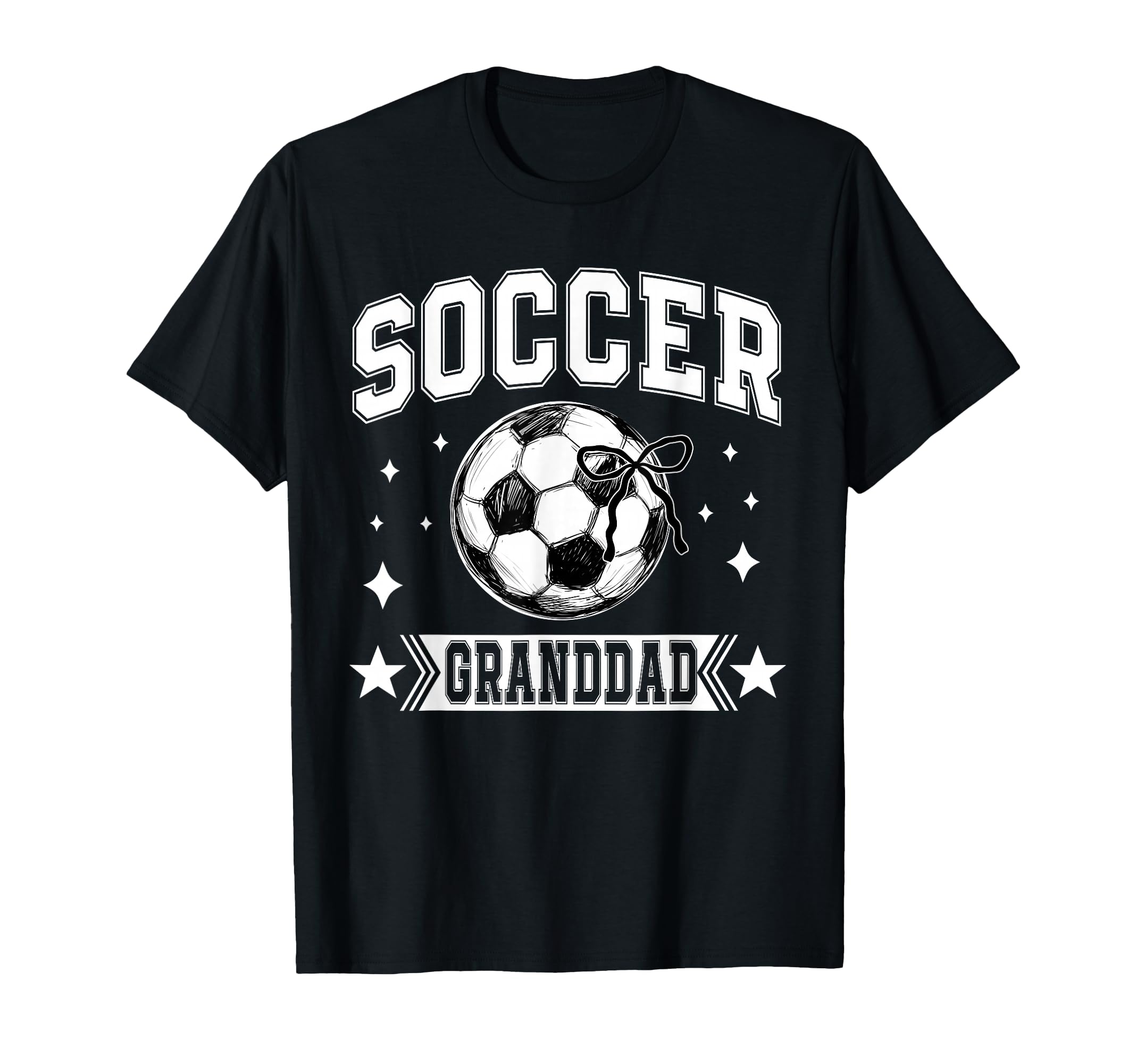 Coquette Bow Soccer Granddad Soccer T-Shirt - Novelty Apparel Men Women - T-Shirt, Sweatshirt, Hoodie