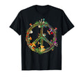 Magic Mushrooms Peace Sign Psychedelic T-Shirt - Custom Art Print Unisex - T-Shirt, Sweatshirt, Hoodie
