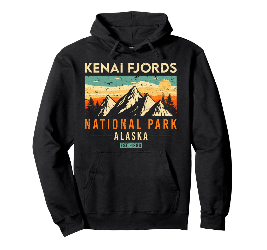Kenai Fjords Est 1980 Alaska Hoodie - Casual Everyday Wear for Adults - T-Shirt, Sweatshirt, Hoodie