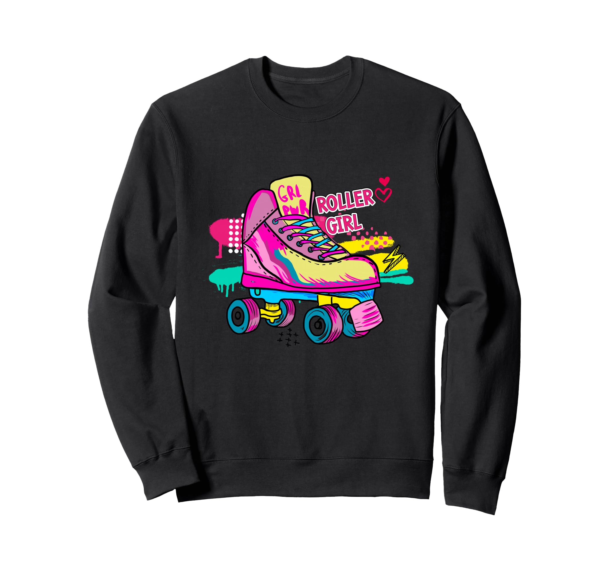 Roller Roller Skater Colorful Sweatshirt - Novelty Apparel Men Women - T-Shirt, Sweatshirt, Hoodie