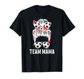 Soccer Team Mama Messy Bun Soccer T-Shirt - Custom Art Print Men Women - T-Shirt, Sweatshirt, Hoodie
