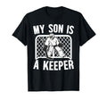 My Son Is Hockey Keeper Mom Hockey T-Shirt - Custom Art Print Unisex - T-Shirt, Sweatshirt, Hoodie