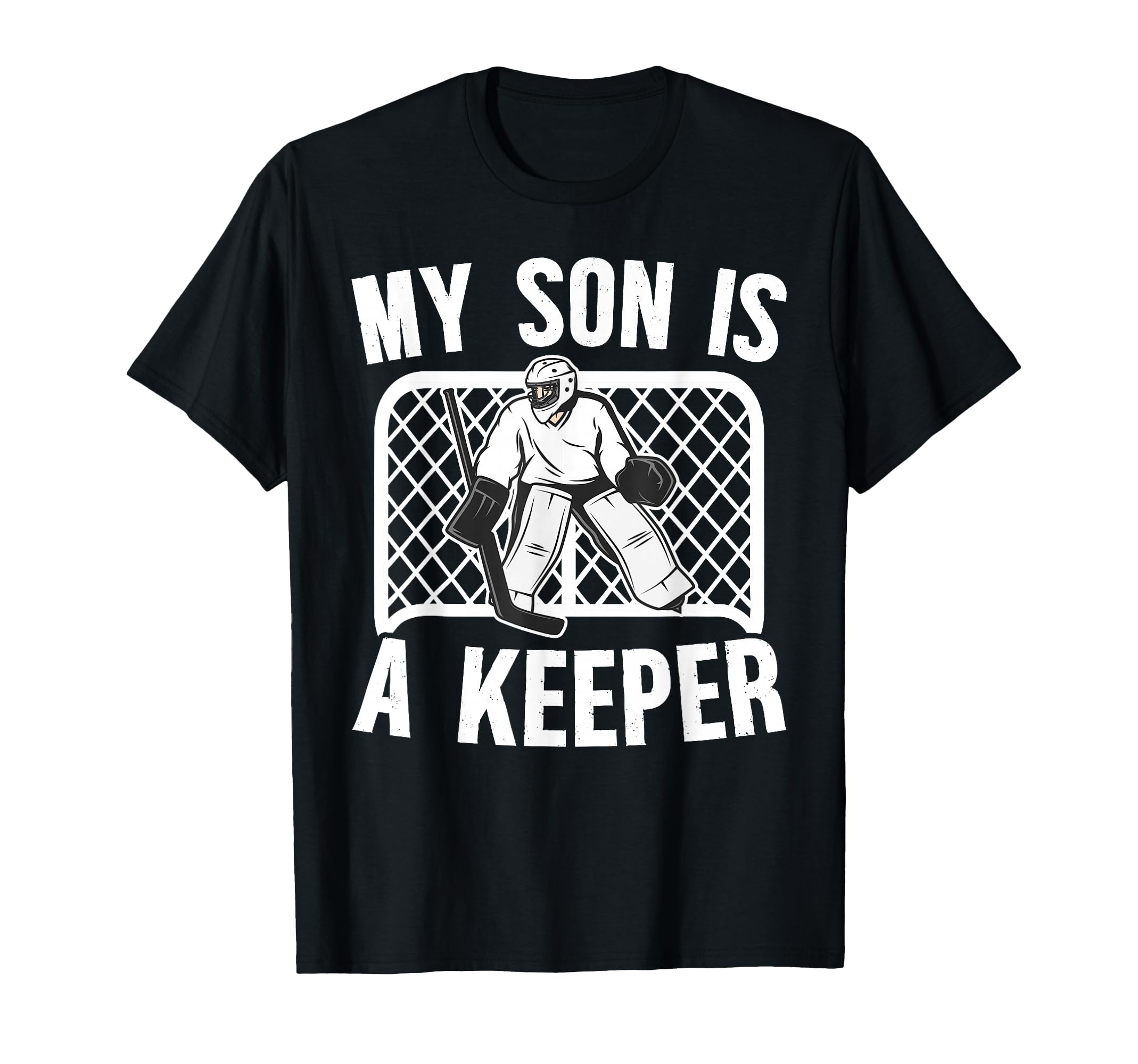 My Son Is Hockey Keeper Mom Hockey T-Shirt - Custom Art Print Unisex - T-Shirt, Sweatshirt, Hoodie