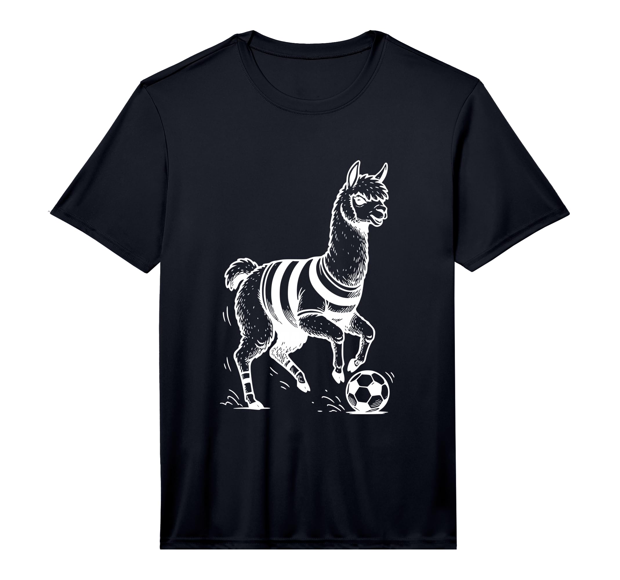 Mens Alpaca Soccer Sport Animal T-Shirt - Custom Art Print Unisex - T-Shirt, Sweatshirt, Hoodie