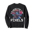 80S Arcade Nostalgia Pixel Art Video Sweatshirt - Novelty Apparel Unisex - T-Shirt, Sweatshirt, Hoodie