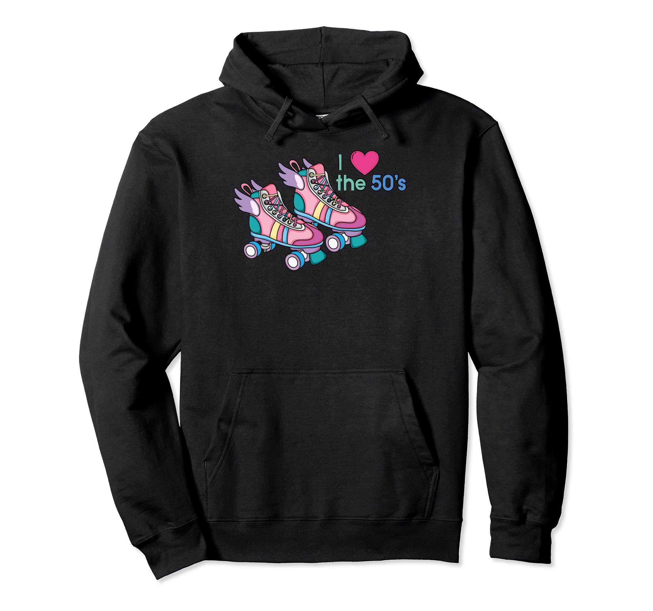 Funny Skating 70S 80S 90S Roller Skates Hoodie - Graphic Print for Adults - T-Shirt, Sweatshirt, Hoodie
