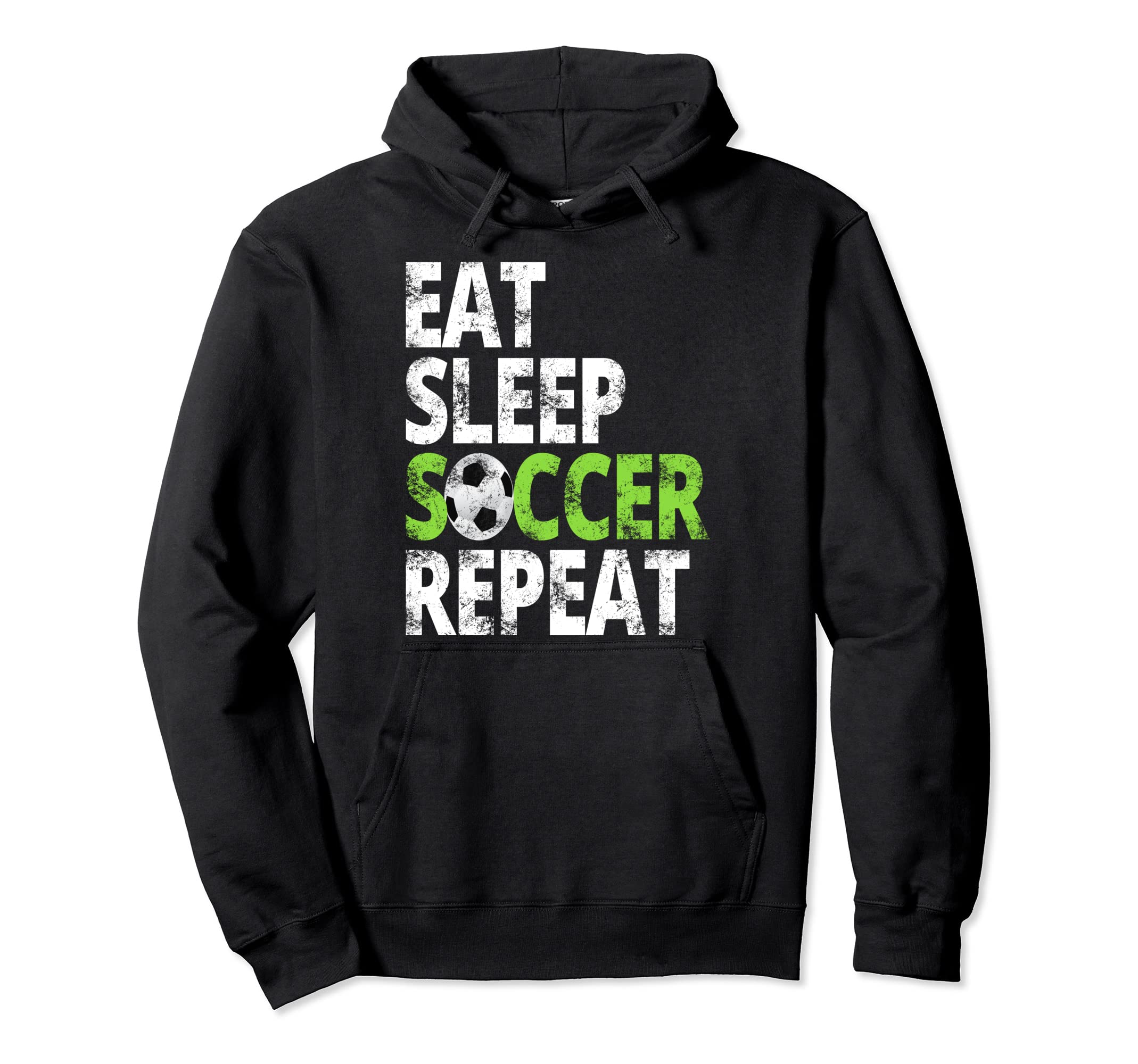 Eat Sleep Soccer Repeat Sport Player Gift Hoodie - Custom Art Print Unisex - T-Shirt, Sweatshirt, Hoodie
