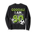 80Th Birthday Soccer Theme Sweatshirt - Fun Novelty Design Men Women - T-Shirt, Sweatshirt, Hoodie