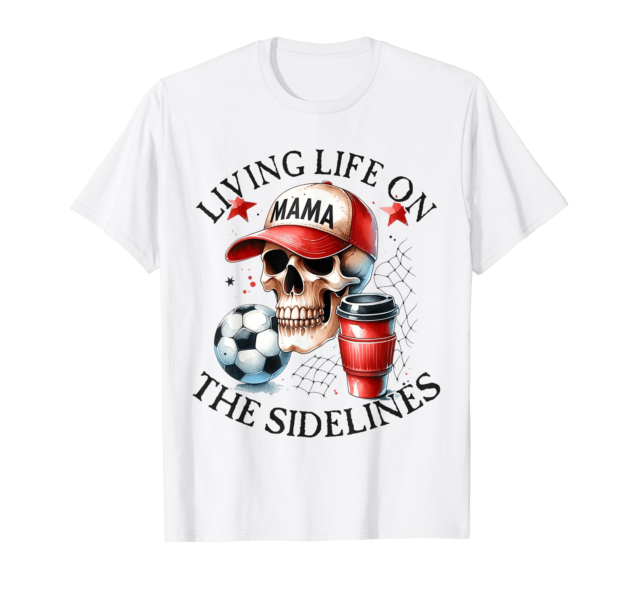 Living Life Sidelines Soccer Mama T-Shirt - Minimalist Print for Adults - T-Shirt, Sweatshirt, Hoodie