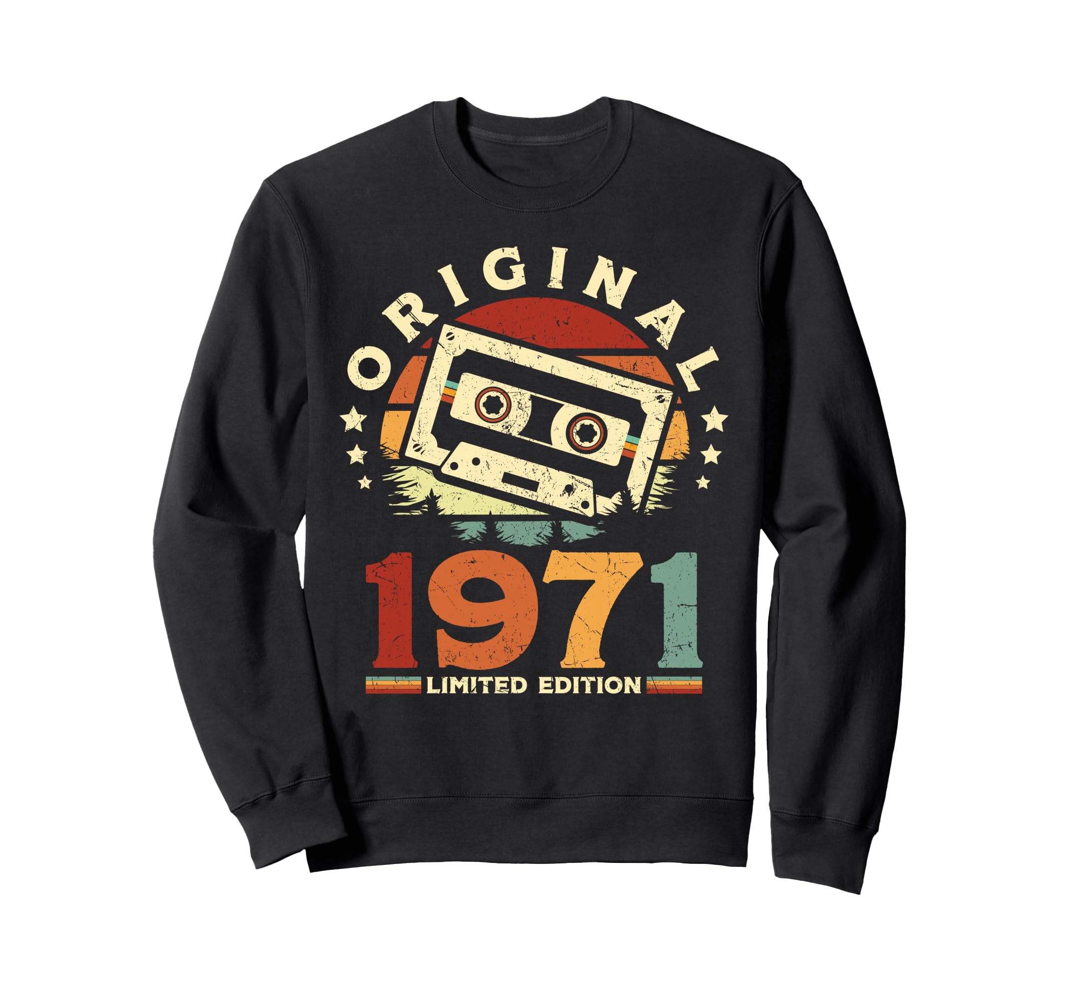 1971 Cassette Tape 55Th Birthday Sweatshirt - Graphic Print Unisex - T-Shirt, Sweatshirt, Hoodie
