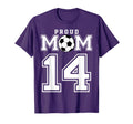 Number 14 Custom Proud Soccer T-Shirt - Aesthetic Graphic for Adults - T-Shirt, Sweatshirt, Hoodie