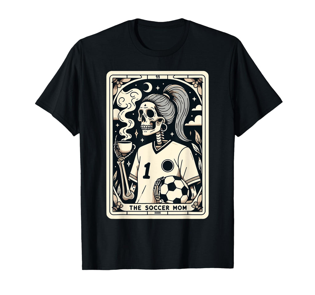 Soccer Mom Soccer Mum Tarot Card T-Shirt - Minimalist Print Men Women - T-Shirt, Sweatshirt, Hoodie