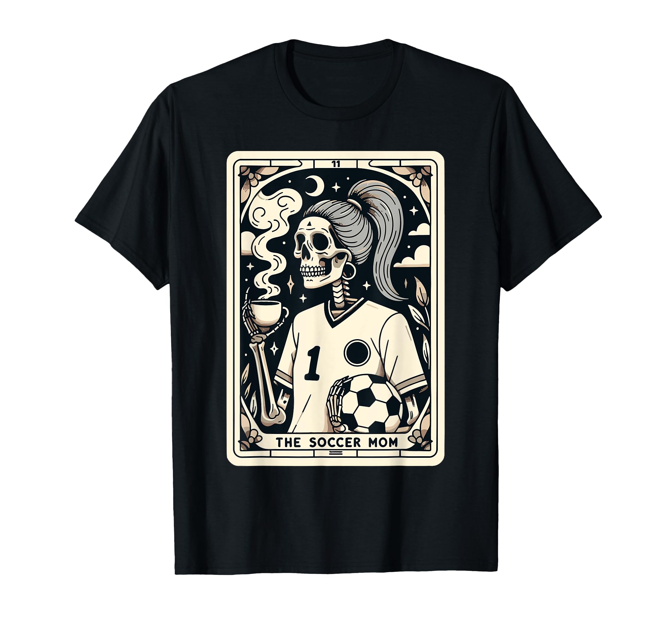 Soccer Mom Soccer Mum Tarot Card T-Shirt - Minimalist Print Men Women - T-Shirt, Sweatshirt, Hoodie