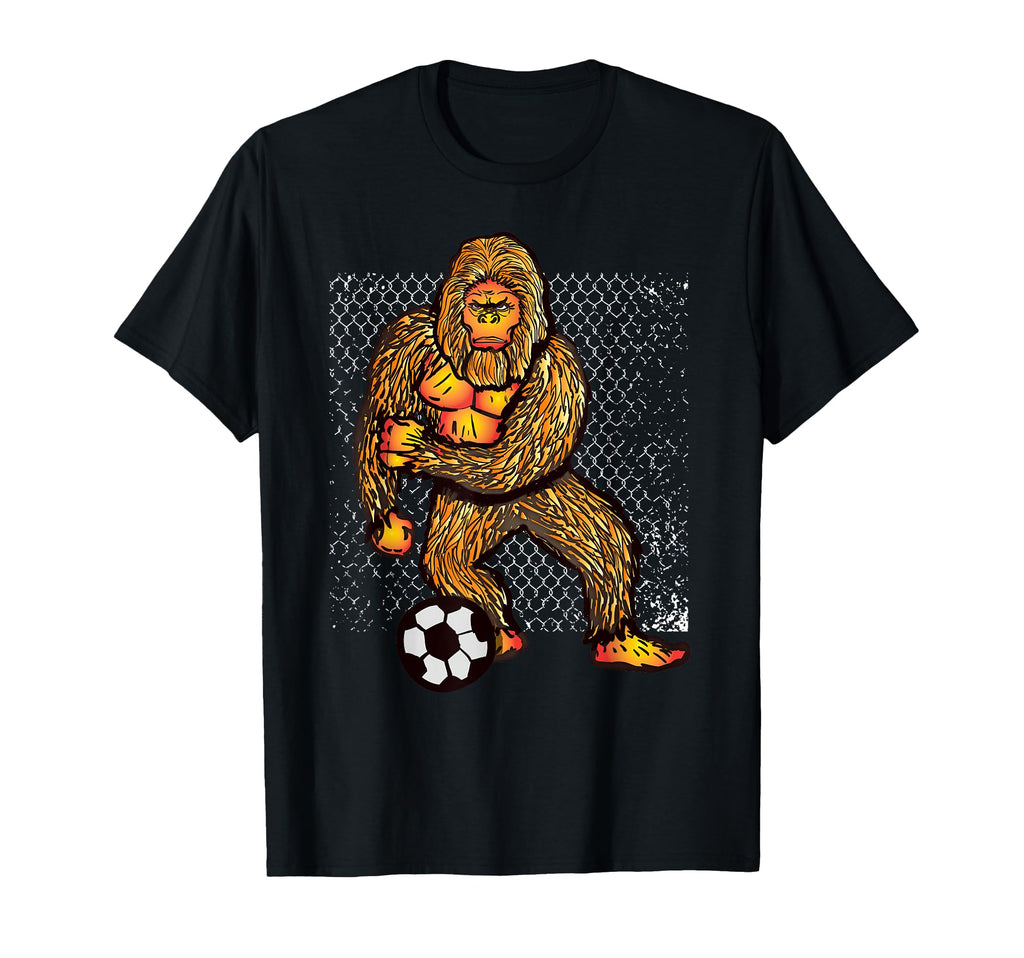 Bigfoot Playing Soccer Soccer Players T-Shirt - Streetwear Style Unisex - T-Shirt, Sweatshirt, Hoodie