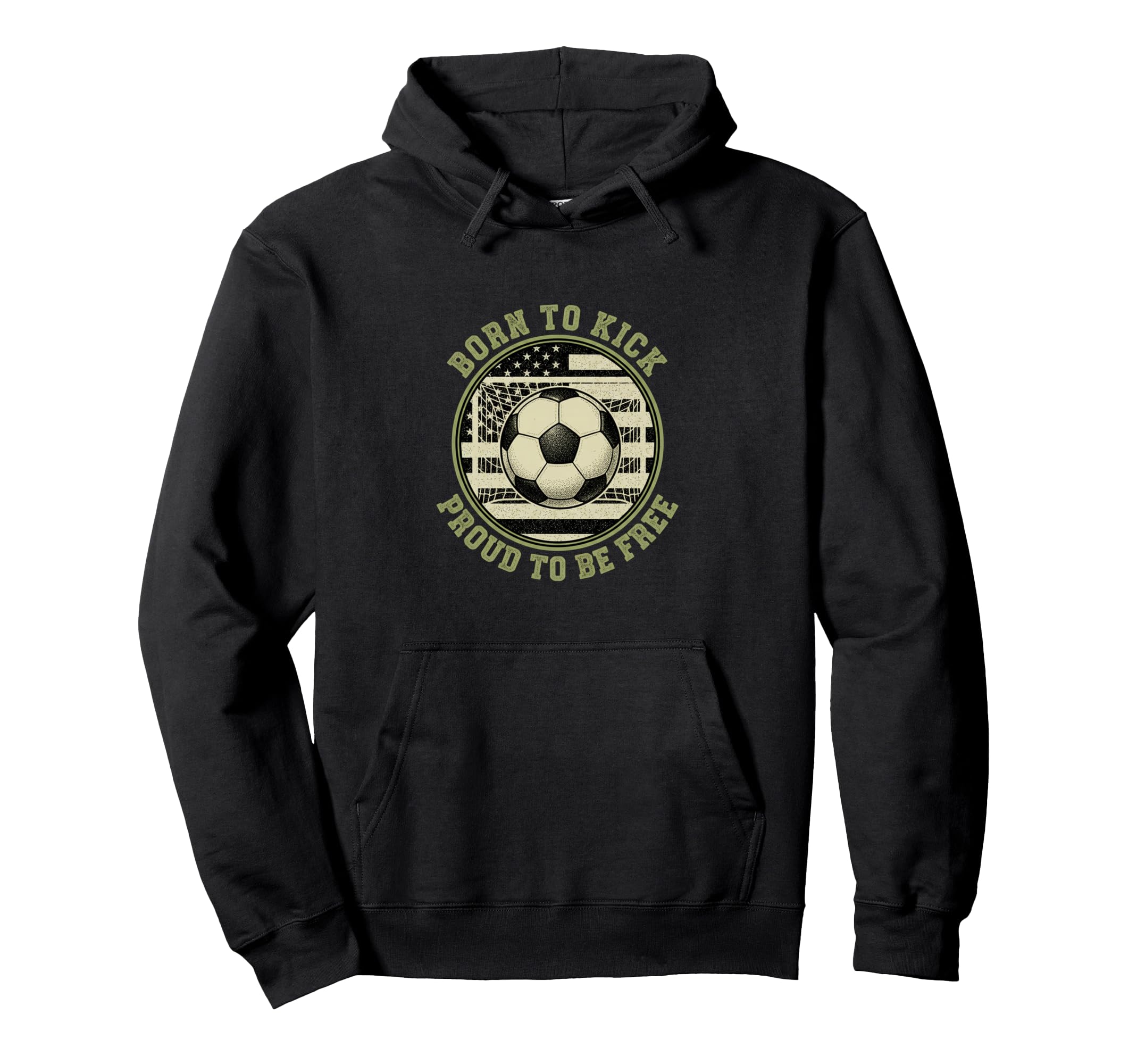 Usa Born To Play Soccer Proud To Be Hoodie - Aesthetic Graphic Men Women - T-Shirt, Sweatshirt, Hoodie
