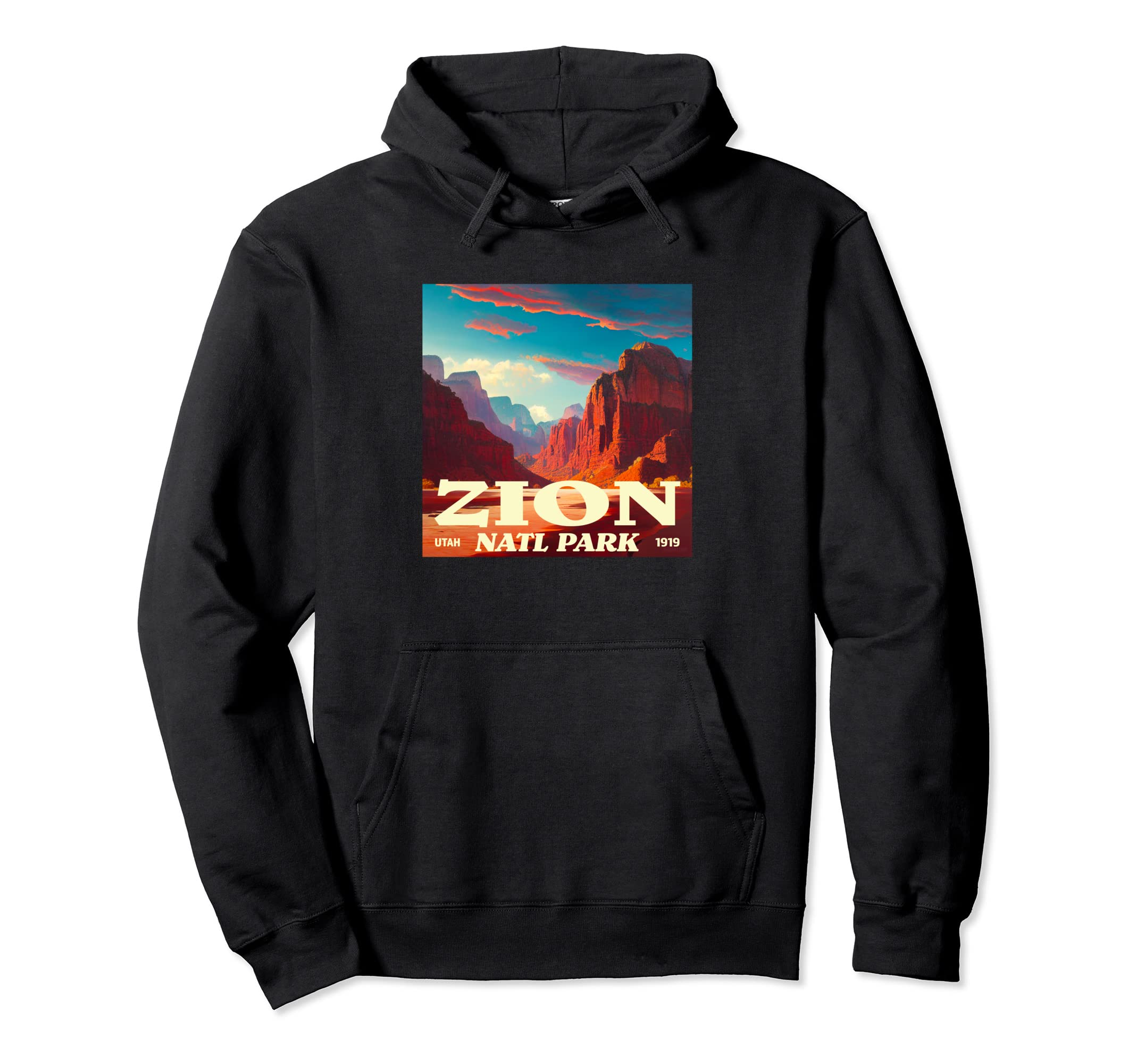Zion Utah Zion National Park Hoodie - Novelty Apparel for Adults - T-Shirt, Sweatshirt, Hoodie