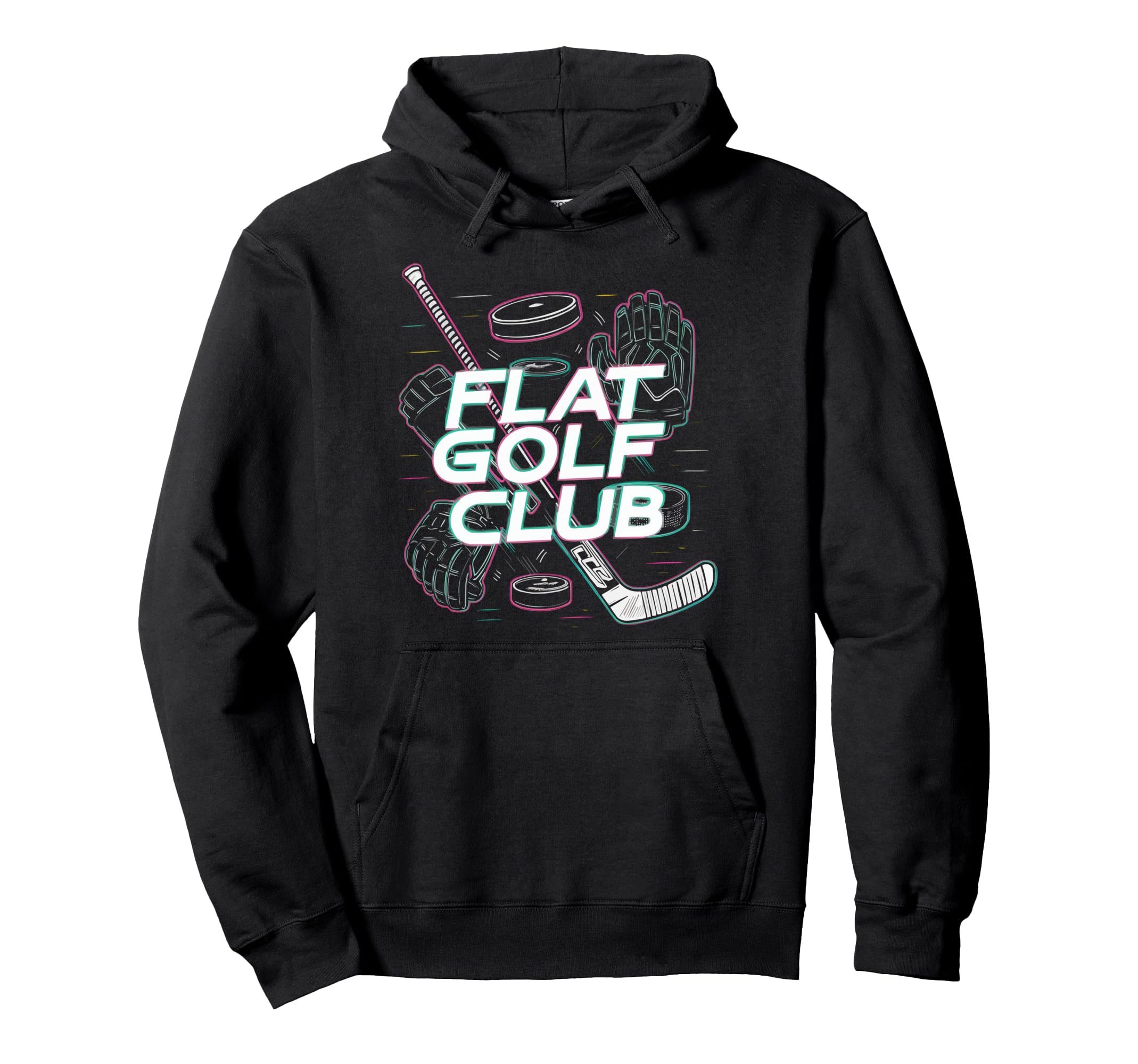Funny Ice Hockey Player Winter Sport Hoodie - Graphic Print Men Women - T-Shirt, Sweatshirt, Hoodie