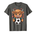 Kawaii Soccer Cow Just Who Loves T-Shirt - Minimalist Print for Adults - T-Shirt, Sweatshirt, Hoodie