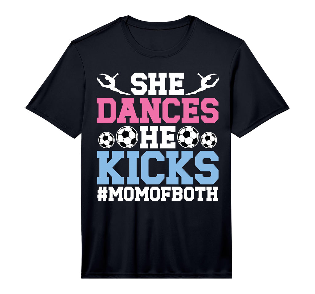 Mens She Dances He Kicks Mom Both T-Shirt - Unique Graphic for Adults - T-Shirt, Sweatshirt, Hoodie
