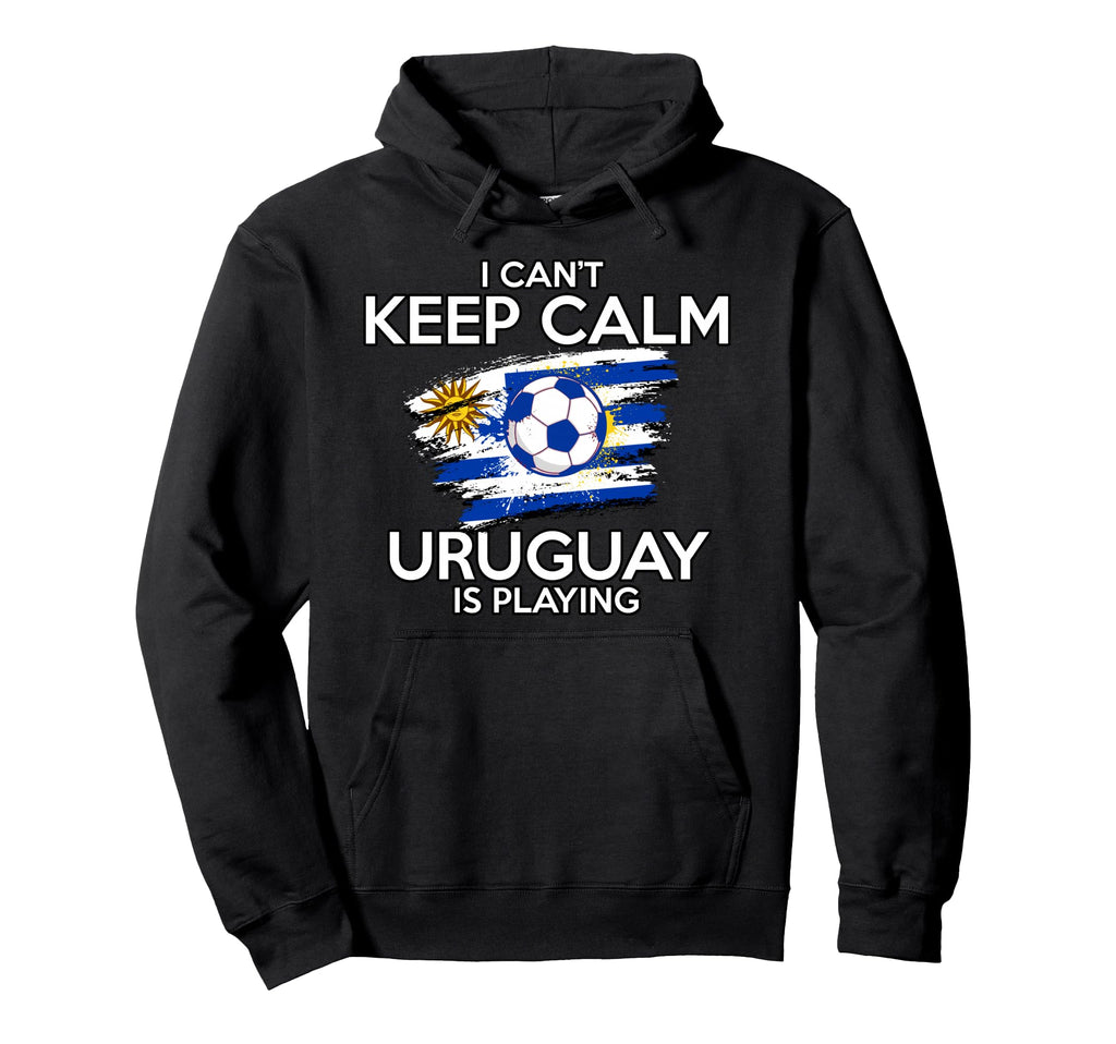 Uruguay Football Fan Soccer Game Hoodie - Fun Novelty Design for Adults - T-Shirt, Sweatshirt, Hoodie