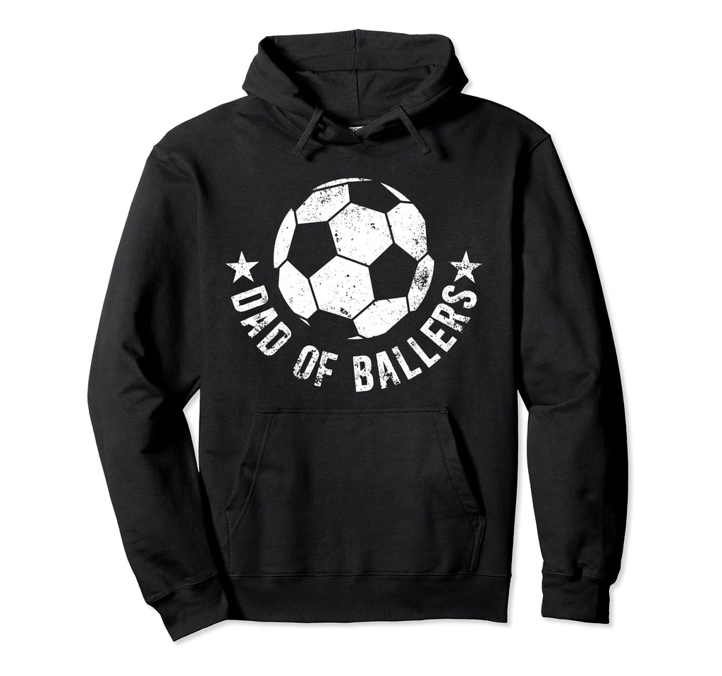Dad Baller Soccer Dad Soccer Player Father Hoodie - Graphic Print Unisex - T-Shirt, Sweatshirt, Hoodie