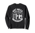 Hot Mess Always Stressed Soccer Sweatshirt - Casual Everyday Wear Unisex - T-Shirt, Sweatshirt, Hoodie