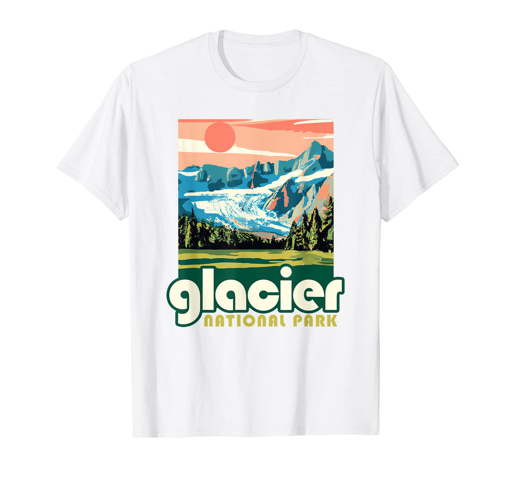 Glacier National Park Montana T-Shirt - Unique Graphic for Adults - T-Shirt, Sweatshirt, Hoodie
