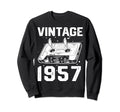 Birthday Best 1957 Bday 1957 Cassette Sweatshirt - Streetwear Style Unisex - T-Shirt, Sweatshirt, Hoodie