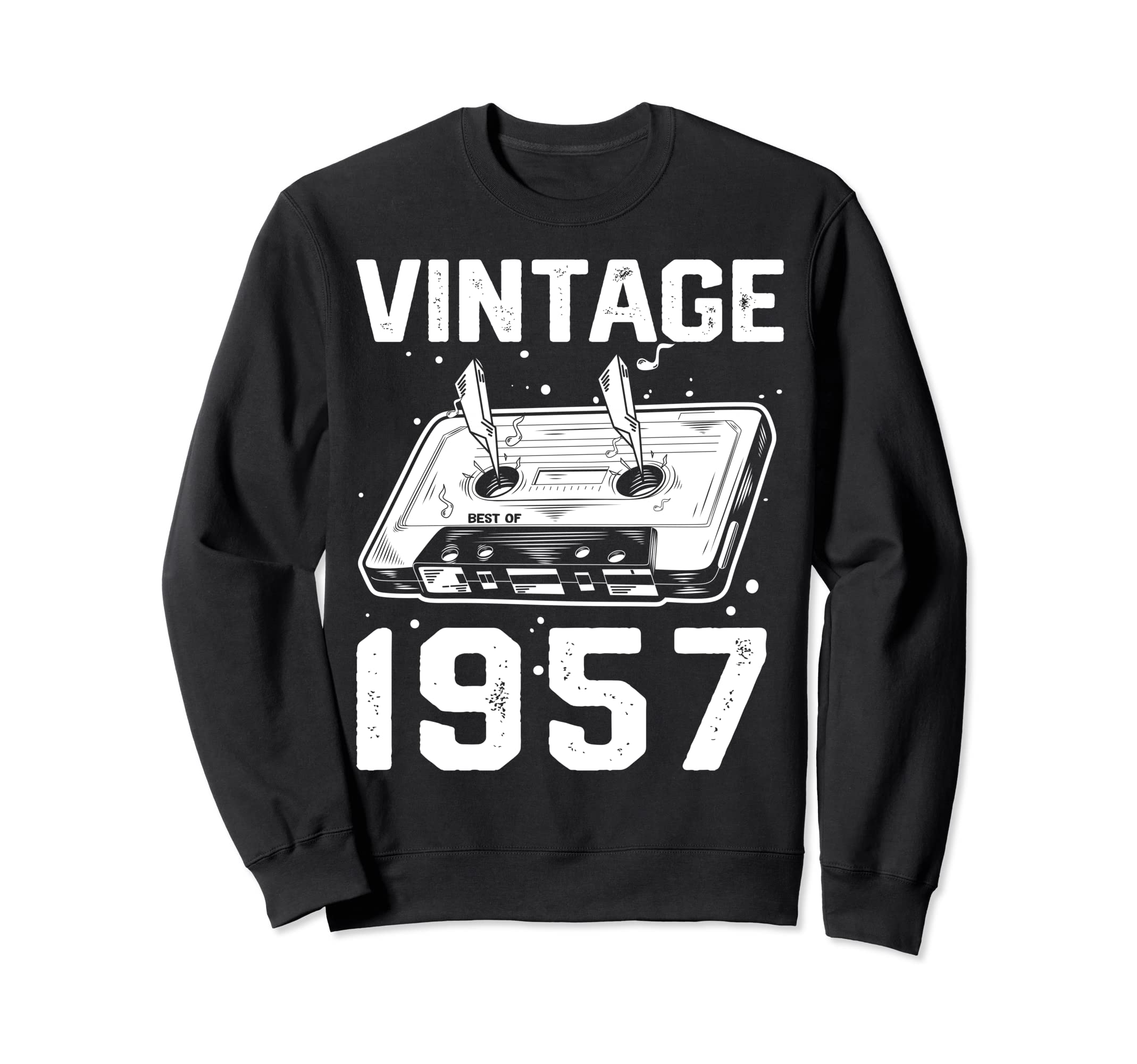Birthday Best 1957 Bday 1957 Cassette Sweatshirt - Streetwear Style Unisex - T-Shirt, Sweatshirt, Hoodie