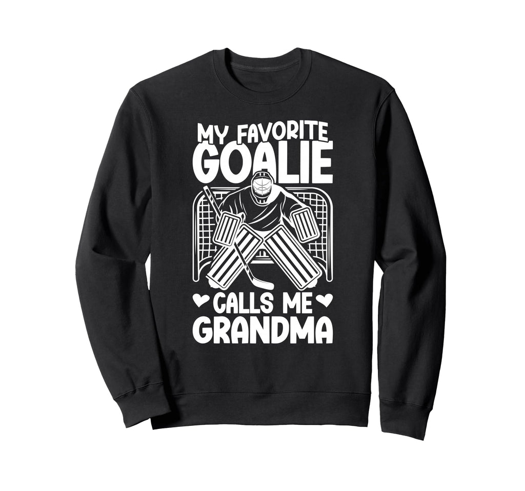 Proud Ice Hockey Goalie Grandma Sweatshirt - Custom Art Print Men Women - T-Shirt, Sweatshirt, Hoodie