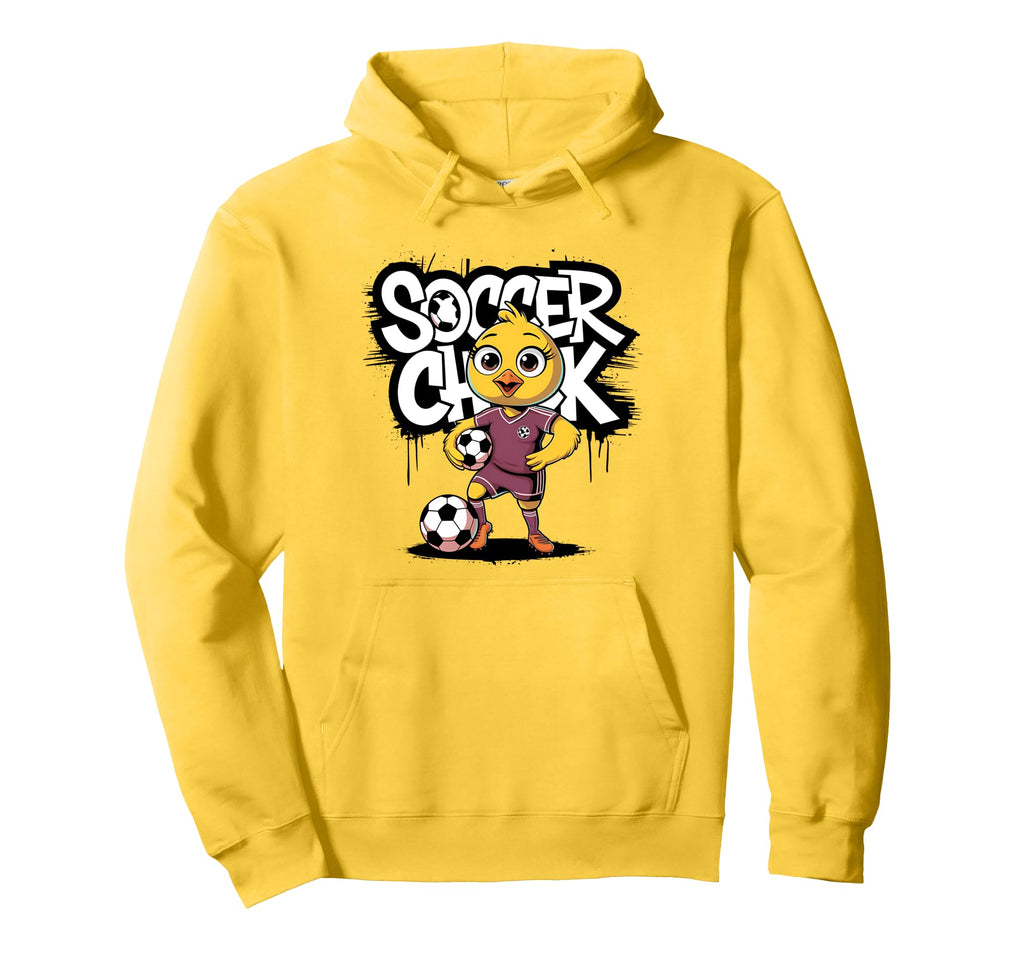 Soccer Chick Soccer Player Soccer Hoodie - Novelty Apparel for Adults - T-Shirt, Sweatshirt, Hoodie