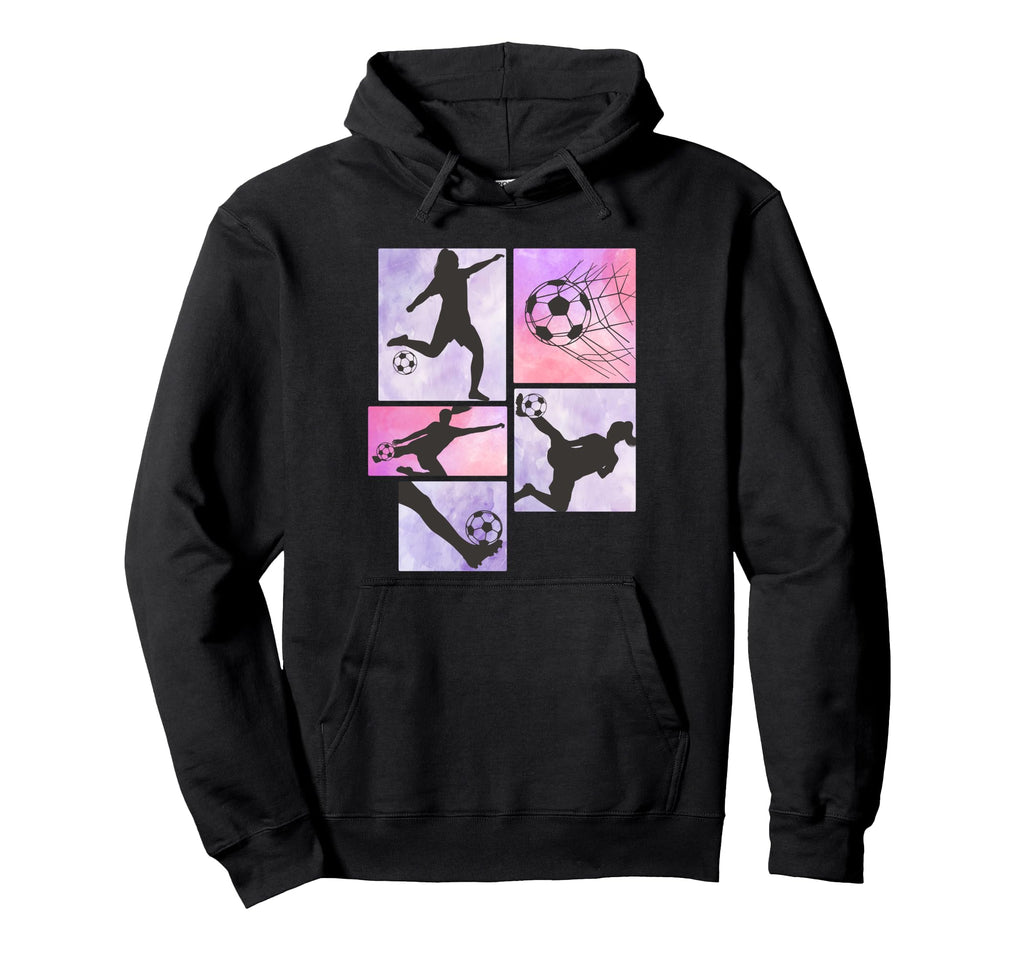 Soccer Female Soccer Player Hoodie - Aesthetic Graphic Men Women - T-Shirt, Sweatshirt, Hoodie