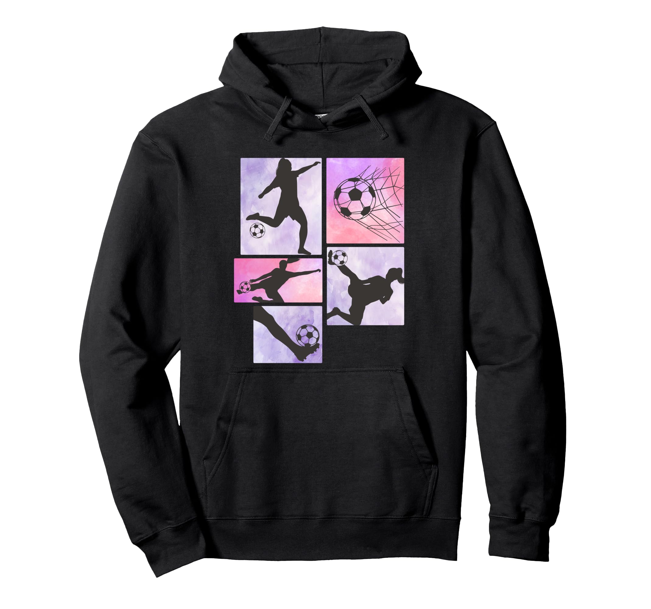 Soccer Female Soccer Player Hoodie - Aesthetic Graphic Men Women - T-Shirt, Sweatshirt, Hoodie