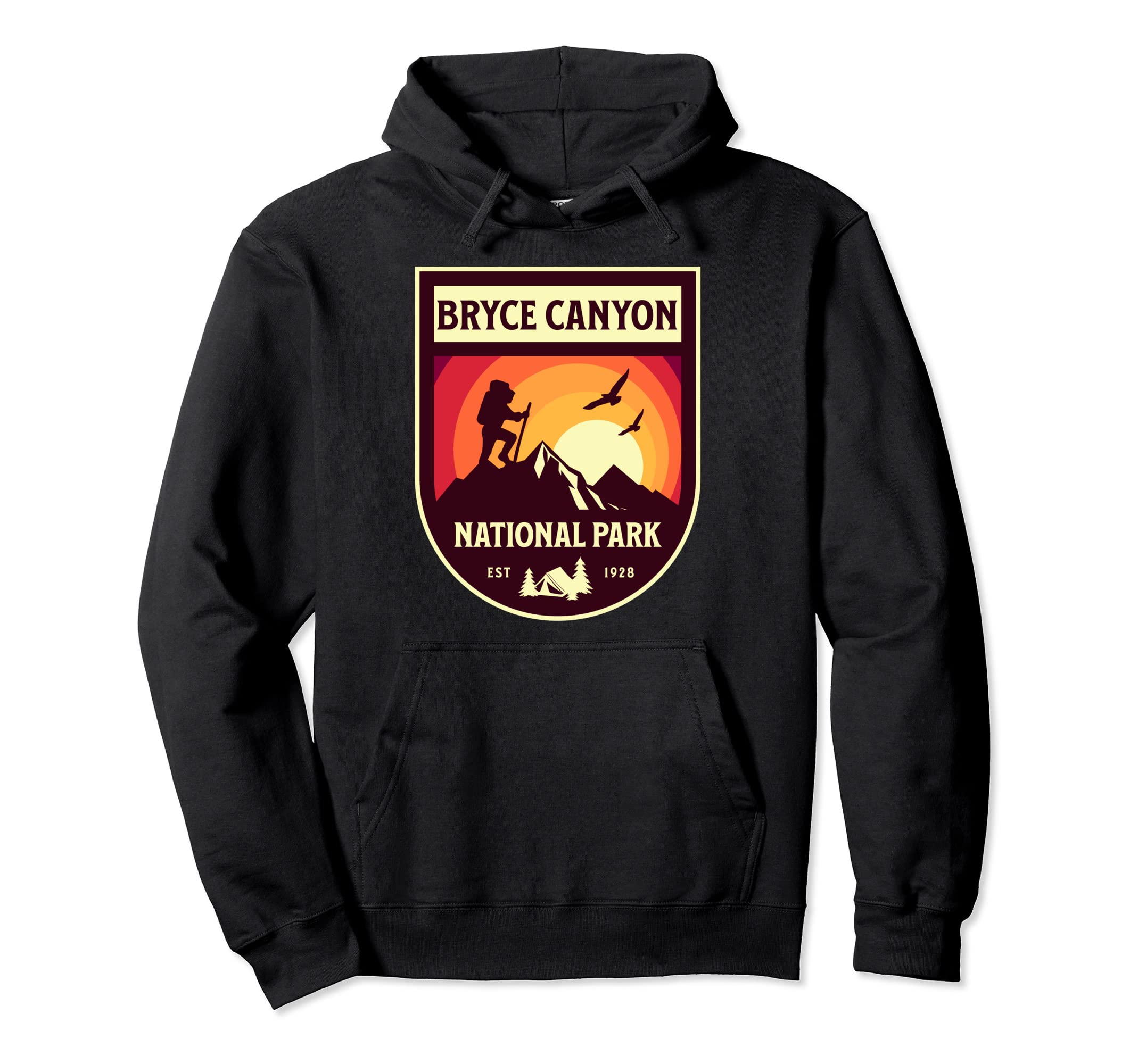 Bryce Canyon Utah Nature Hiker Mountains Hoodie - Graphic Print Men Women - T-Shirt, Sweatshirt, Hoodie