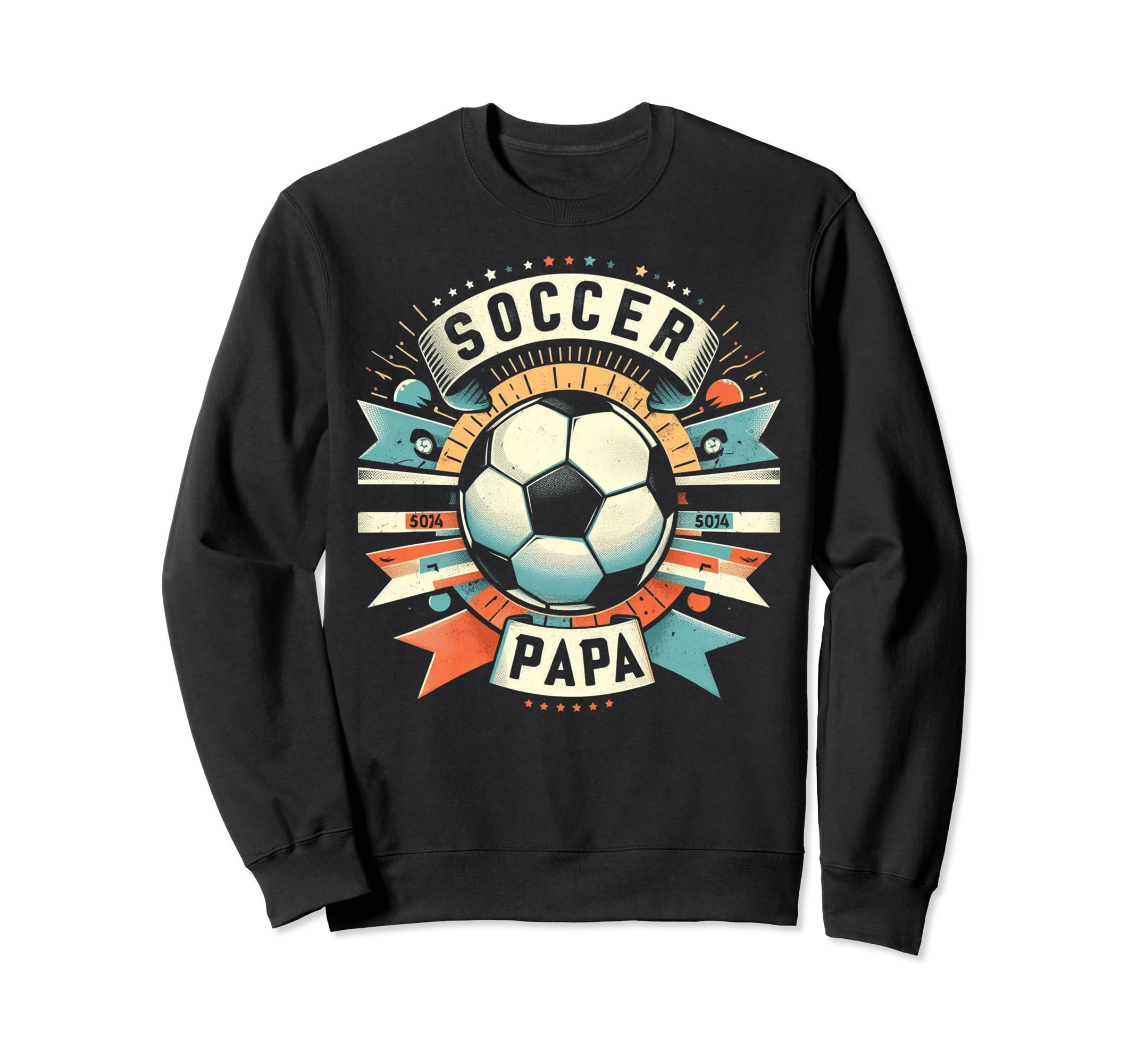 Soccer Papa Family Matching Dad Sweatshirt - Aesthetic Graphic for Adults - T-Shirt, Sweatshirt, Hoodie