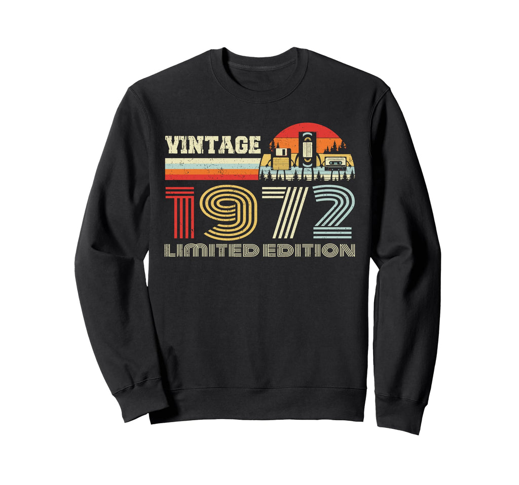 1972 Birthday 1972 Cassette Tape Sweatshirt - Custom Art Print Men Women - T-Shirt, Sweatshirt, Hoodie