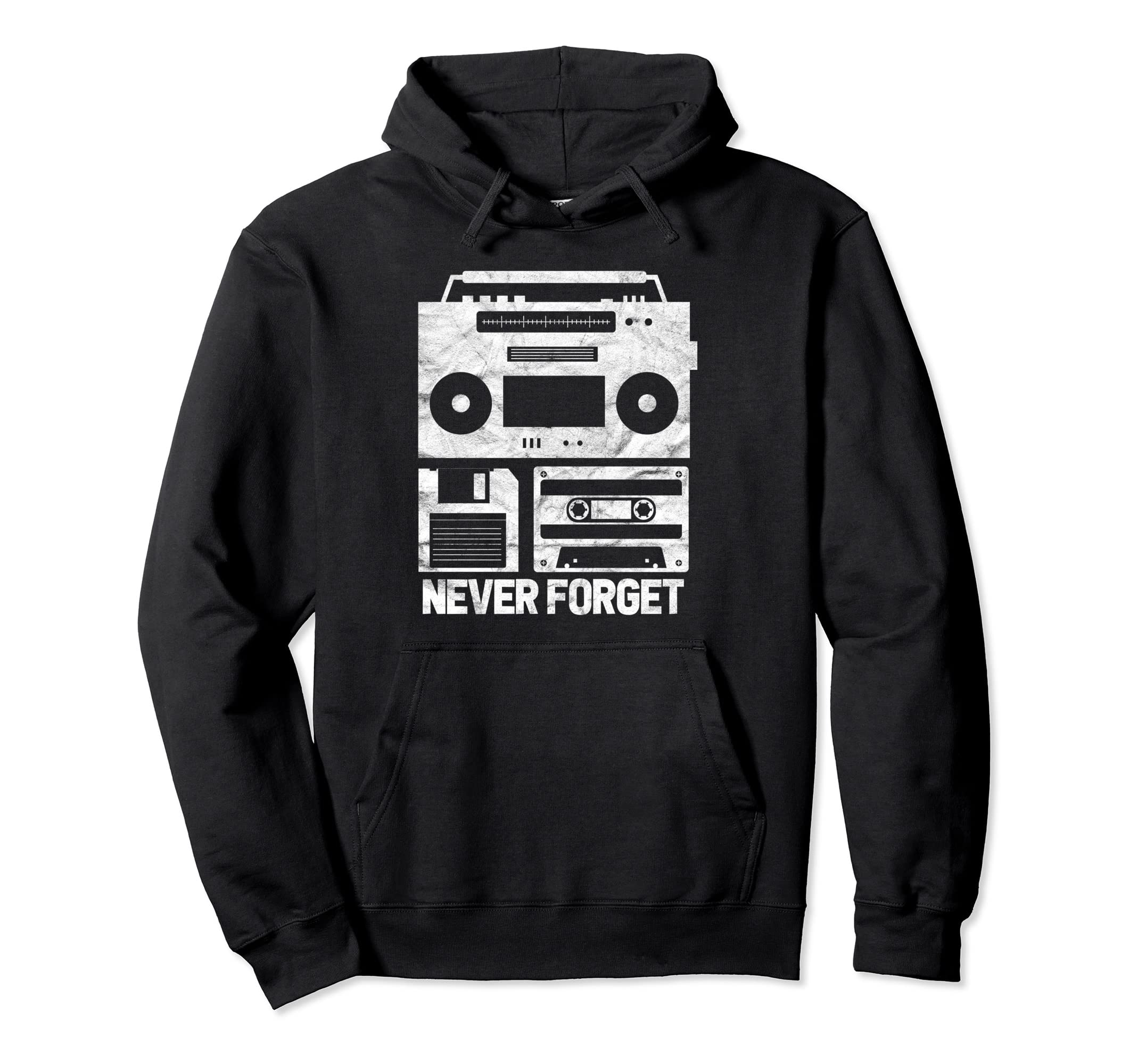 90S 90S Funny Floppy Disk Cassette Hoodie - Fun Novelty Design for Adults - T-Shirt, Sweatshirt, Hoodie