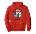 Three Nations One Game 2026 Soccer Hoodie - Trendy Graphic for Adults - T-Shirt, Sweatshirt, Hoodie