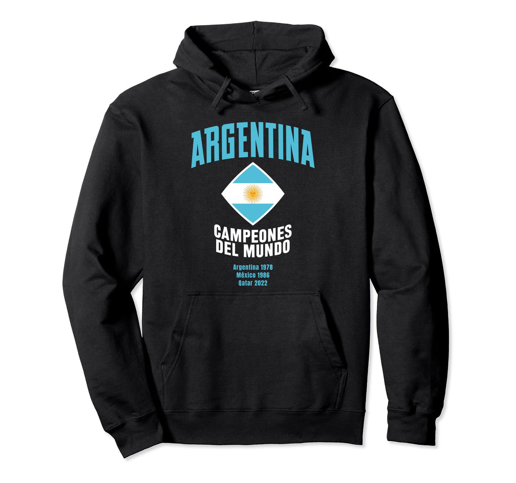 Argentina World Champion 2022 Soccer Hoodie - Aesthetic Graphic Unisex - T-Shirt, Sweatshirt, Hoodie