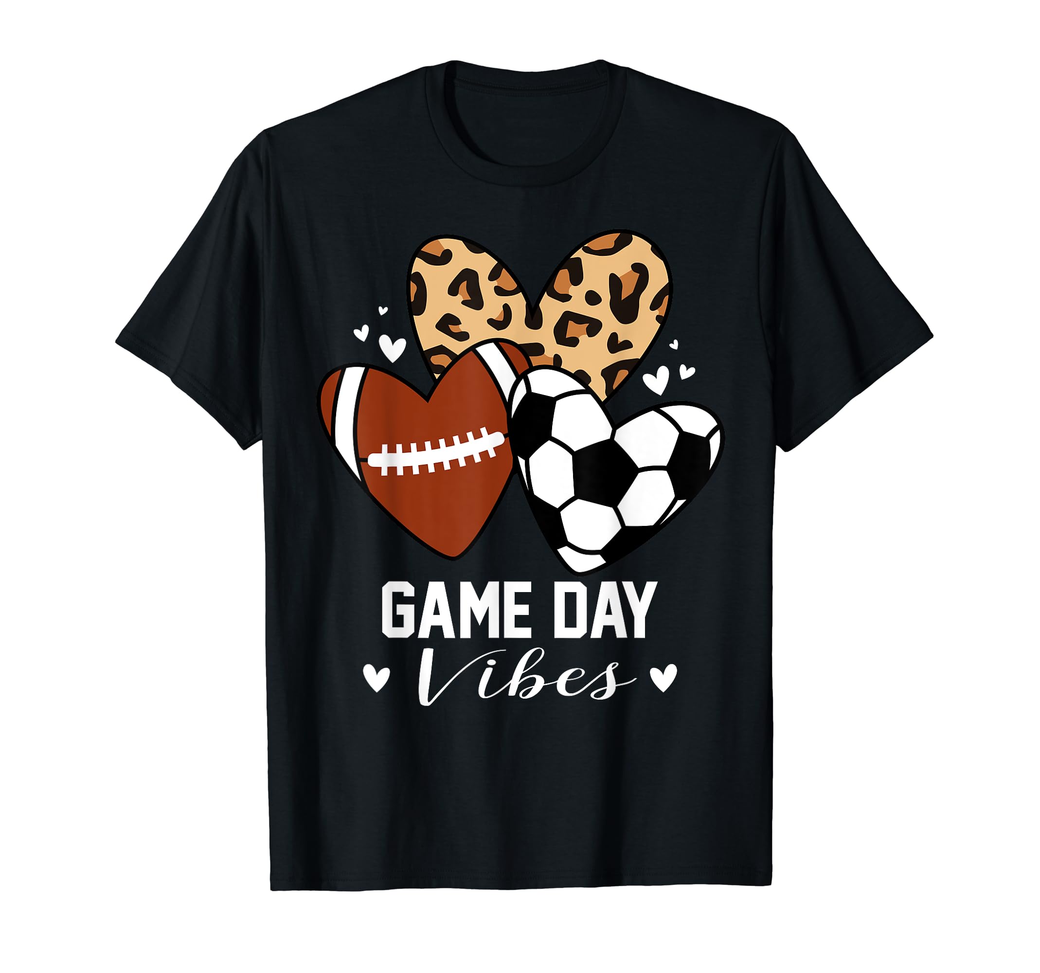 Game Day Vibes Funny Soccer Football T-Shirt - Custom Art Print for Adults - T-Shirt, Sweatshirt, Hoodie