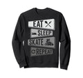 Funny Roller Skating Eat Sleep Skate Sweatshirt - Aesthetic Graphic Unisex - T-Shirt, Sweatshirt, Hoodie
