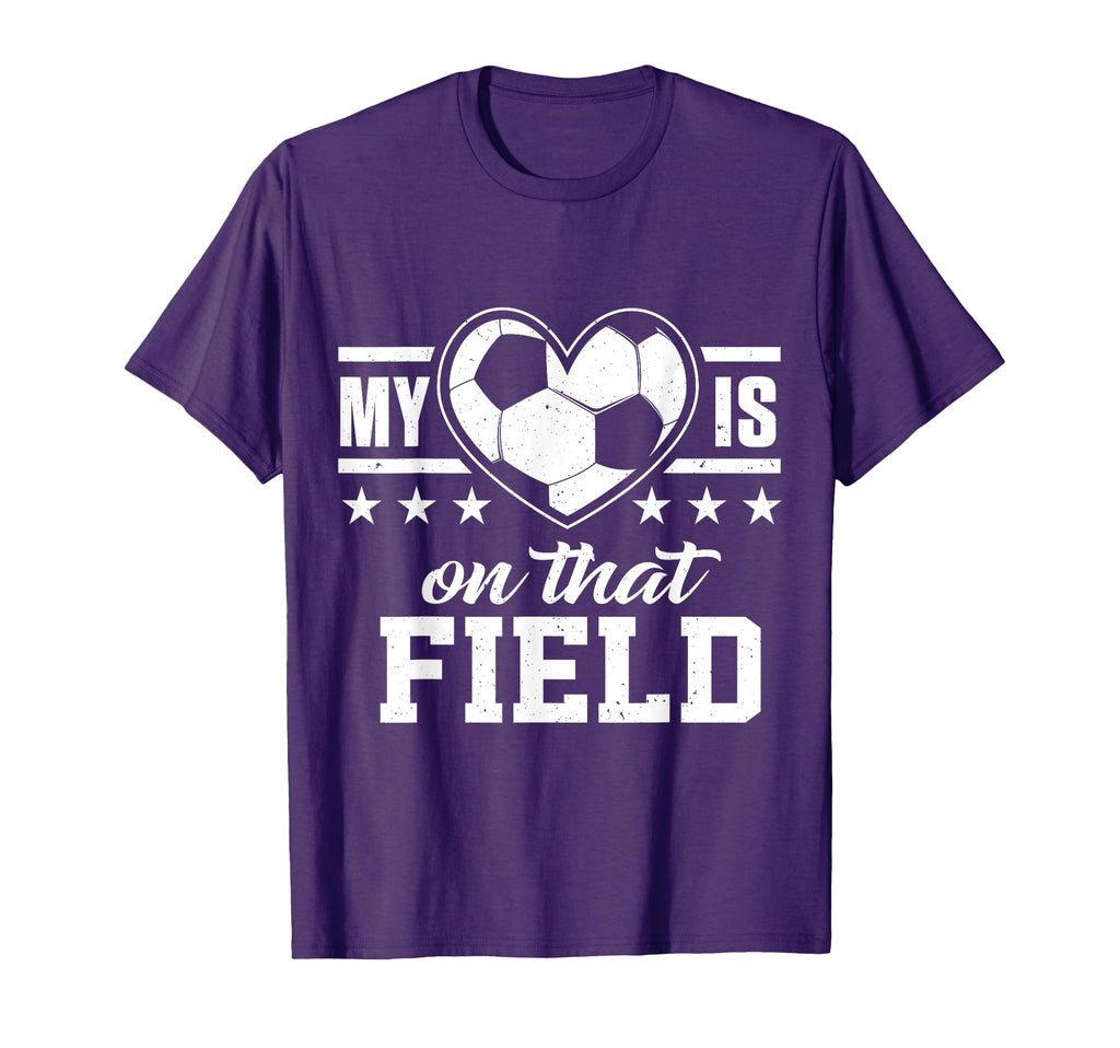 My Heart Is That Soccer Field Mom Dad T-Shirt - Streetwear Style Unisex - T-Shirt, Sweatshirt, Hoodie