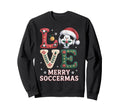 Merry Soccermas Funny Soccer Love Sweatshirt - Unique Graphic Men Women - T-Shirt, Sweatshirt, Hoodie