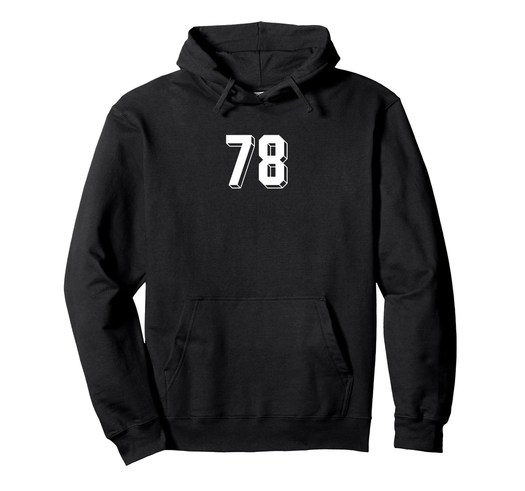 Number 78 80S 90S Soccer Team Jersey Hoodie - Aesthetic Graphic for Adults - T-Shirt, Sweatshirt, Hoodie
