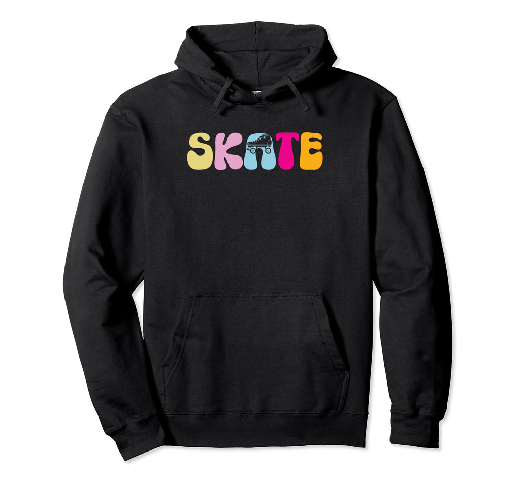 Skate Funny Roller Skating Rollerskate Hoodie - Unique Graphic Unisex - T-Shirt, Sweatshirt, Hoodie