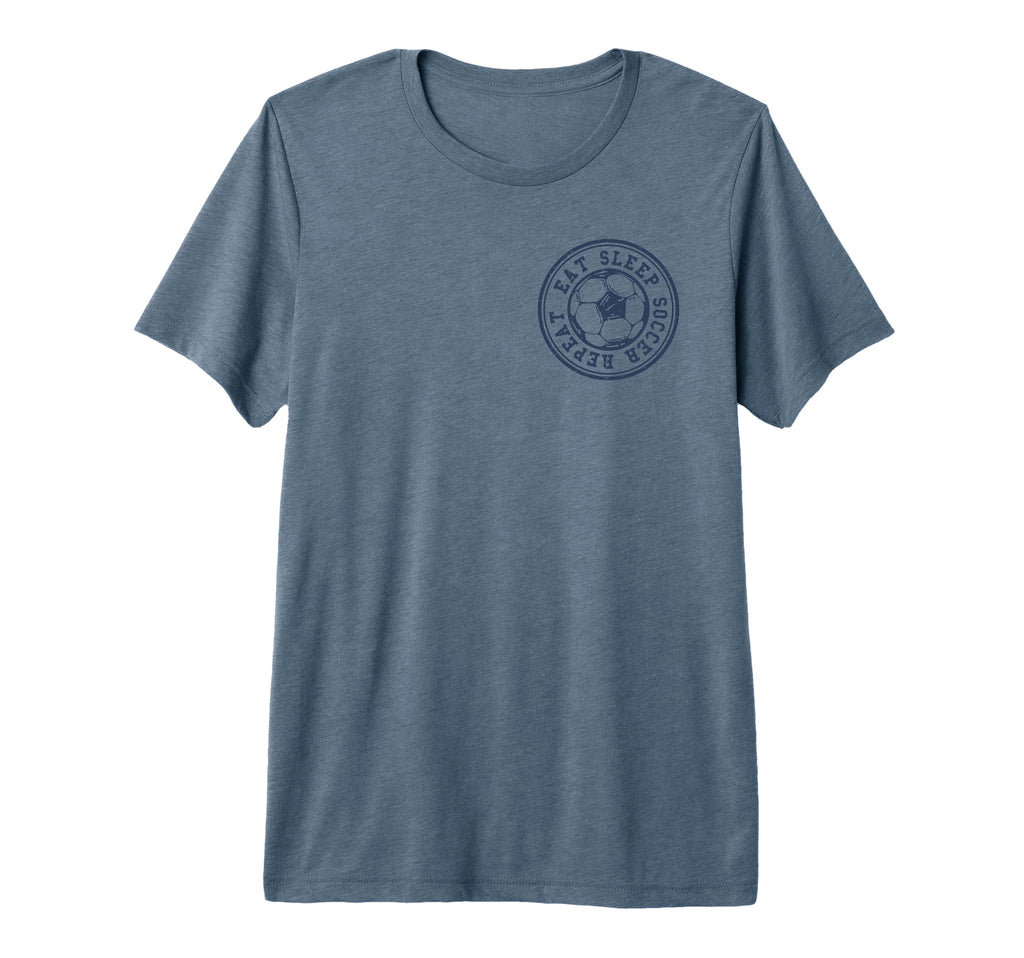 Eat Sleep Soccer Repeat Soccer Sports T-Shirt - Graphic Print Men Women - T-Shirt, Sweatshirt, Hoodie