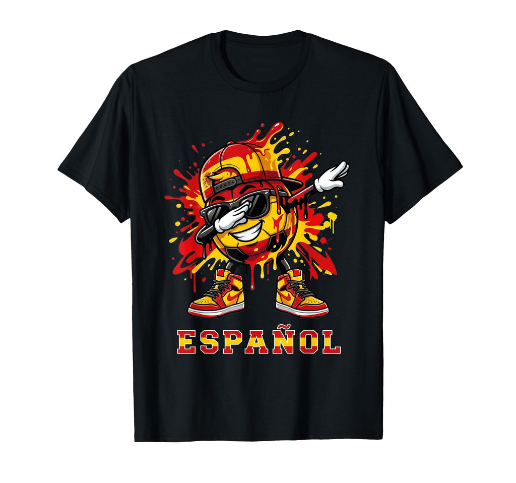 Espa Ol Dabbing Soccer Ball Graffiti Spain T-Shirt - Trendy Graphic Unisex - T-Shirt, Sweatshirt, Hoodie