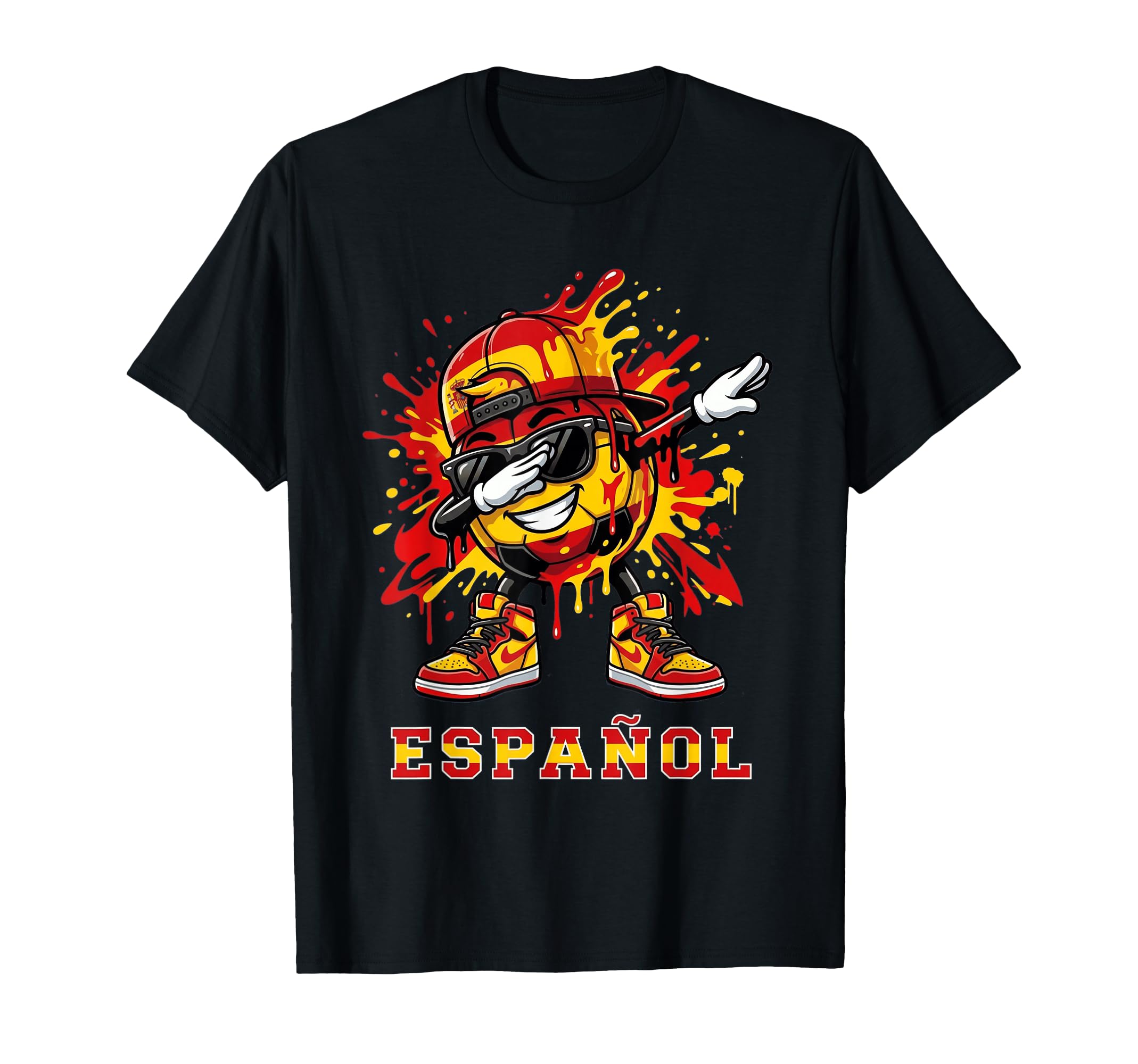 Espa Ol Dabbing Soccer Ball Graffiti Spain T-Shirt - Trendy Graphic Unisex - T-Shirt, Sweatshirt, Hoodie